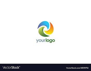  					Circle technology color logo vector image														