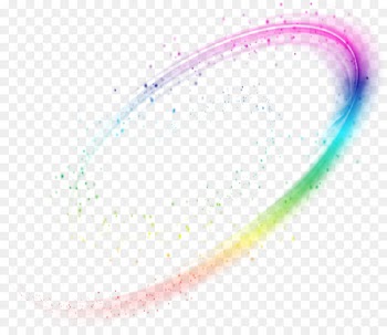 Circle Text Graphic design Angle Font - Colorful magic dynamic light effect PNG picture 