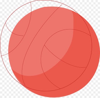 Circle Volleyball - Vector volleyball 
