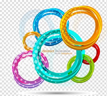 Circle Watercolor painting, color ring material transparent background PNG clipart