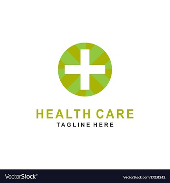 Circle with cross plus for medical logo design vector image