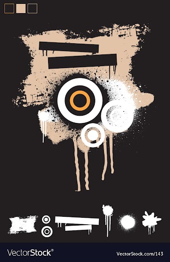 Circles of spray vector image