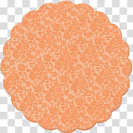 CIRCLES, orange floral frame transparent background PNG clipart