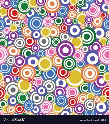Circles texture vector image