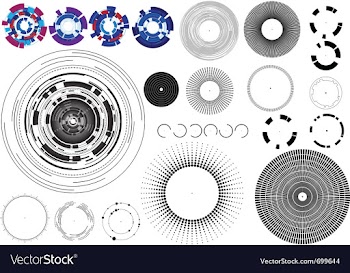 Circles vector image