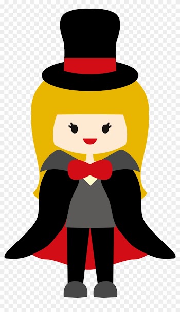 Circo - Minus - Girl Magician Clipart