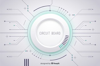 Circuit board background Free Vector