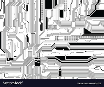 Circuit board vector image