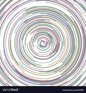 Circular abstract background from concentric vector image