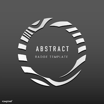 Circular abstract badge template vector | Free stock vector - 538050