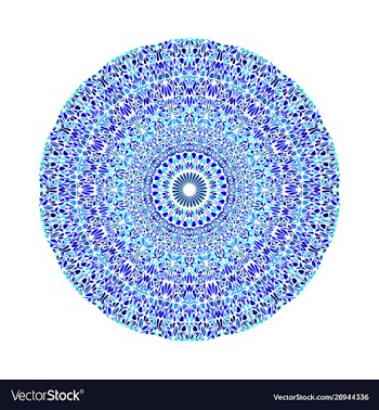 Circular colorful abstract geometrical round vector image