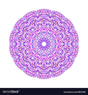 Circular colorful geometrical round abstract vector image
