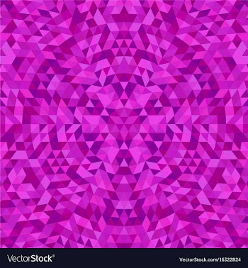 Circular geometric triangle kaleidoscope mandala vector image
