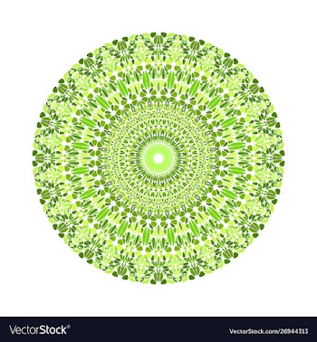 Circular geometrical abstract round petal vector image