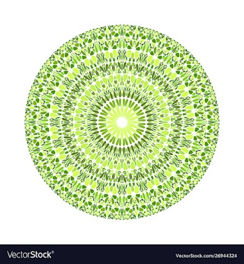 Circular geometrical colorful round stone vector image
