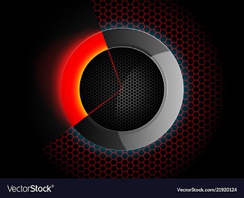 Circular lighting scene vector image