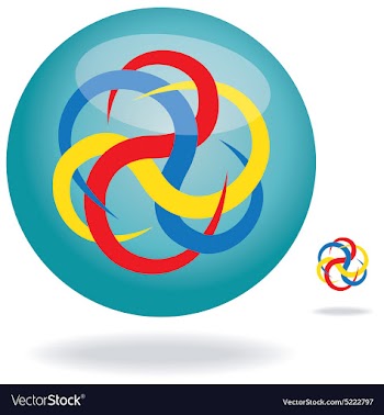 Circular line design vector image