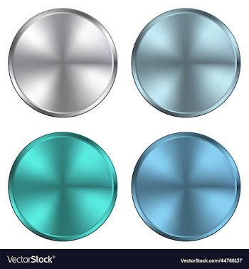 circular metallic plates metal textures silver