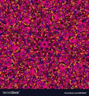 Circular mosaic pattern background - colorful vector image