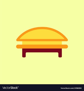 Circular park bench vector image
