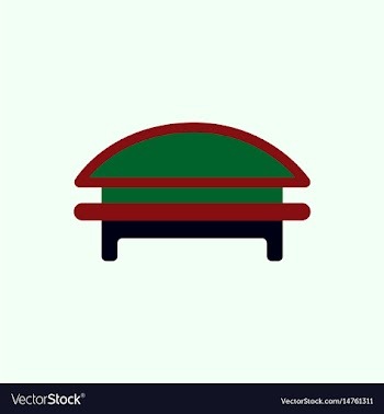 Circular park bench vector image