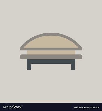 Circular park bench vector image