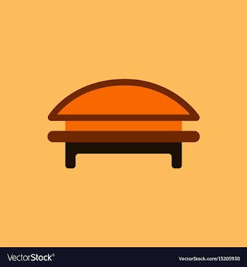 Circular park bench vector image