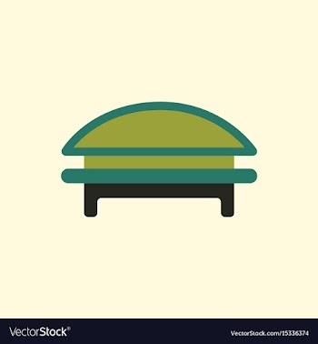 Circular park bench vector image