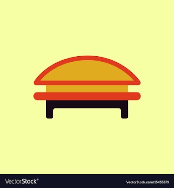 Circular park bench vector image