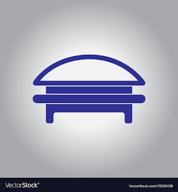 Circular park bench vector image