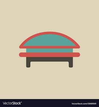 Circular park bench vector image