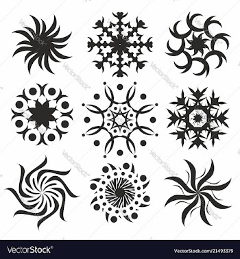 Circular patterns vector image
