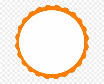Circular - Round Scalloped Border Png