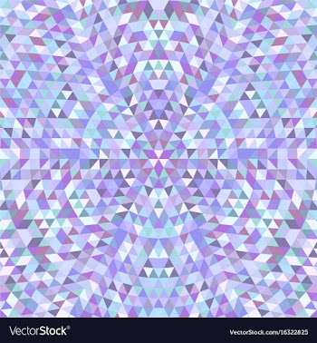 Circular triangle kaleidoscope mandala background vector image