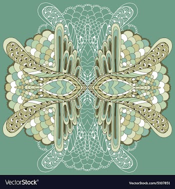 CircularDoodle05 vector image