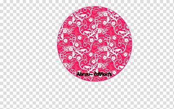 Circulos de colores, round white and red floral frame transparent background PNG clipart