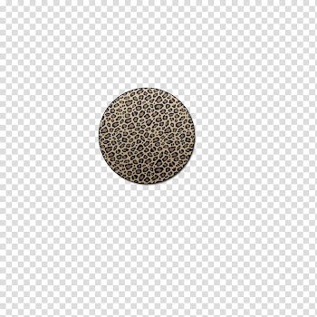 Circulos, round brown and black leopard frame transparent background PNG clipart