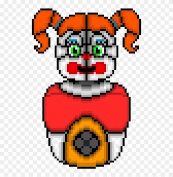 Circus Baby - Circus Baby Pixel Art