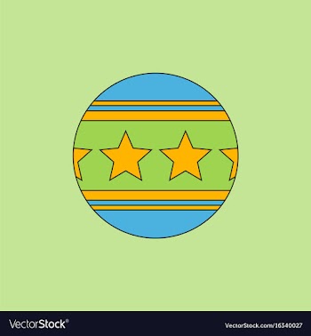 Circus ball vector image