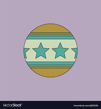 Circus ball vector image