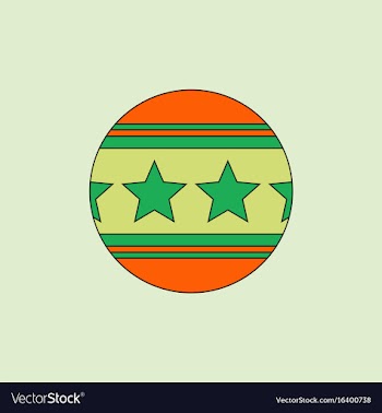 Circus ball vector image