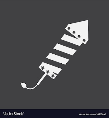 Circus carnival entertainment rocket vector image