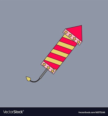 Circus carnival entertainment rocket vector image