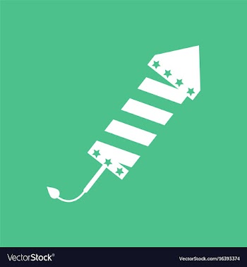 Circus carnival entertainment rocket vector image