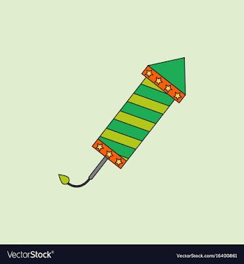 Circus carnival entertainment rocket vector image