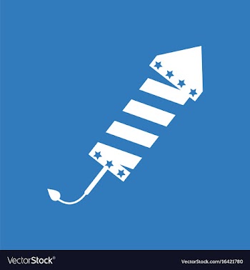 Circus carnival entertainment rocket vector image