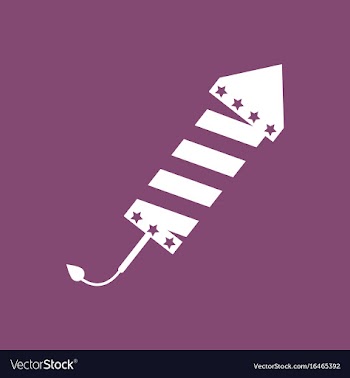 Circus carnival entertainment rocket vector image