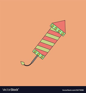 Circus carnival entertainment rocket vector image