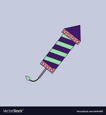 Circus carnival entertainment rocket vector image