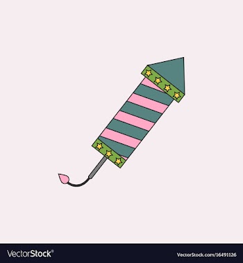 Circus carnival entertainment rocket vector image